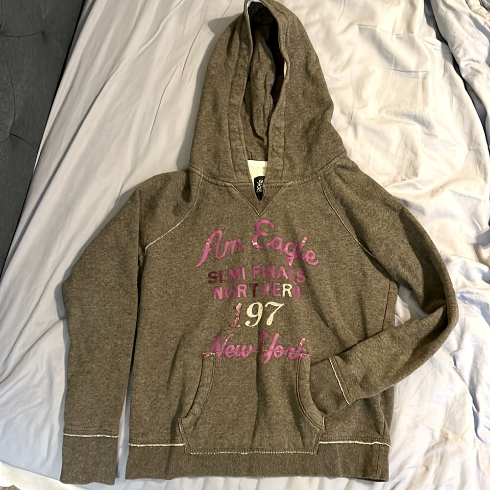 Girls gray hoodie size S/P